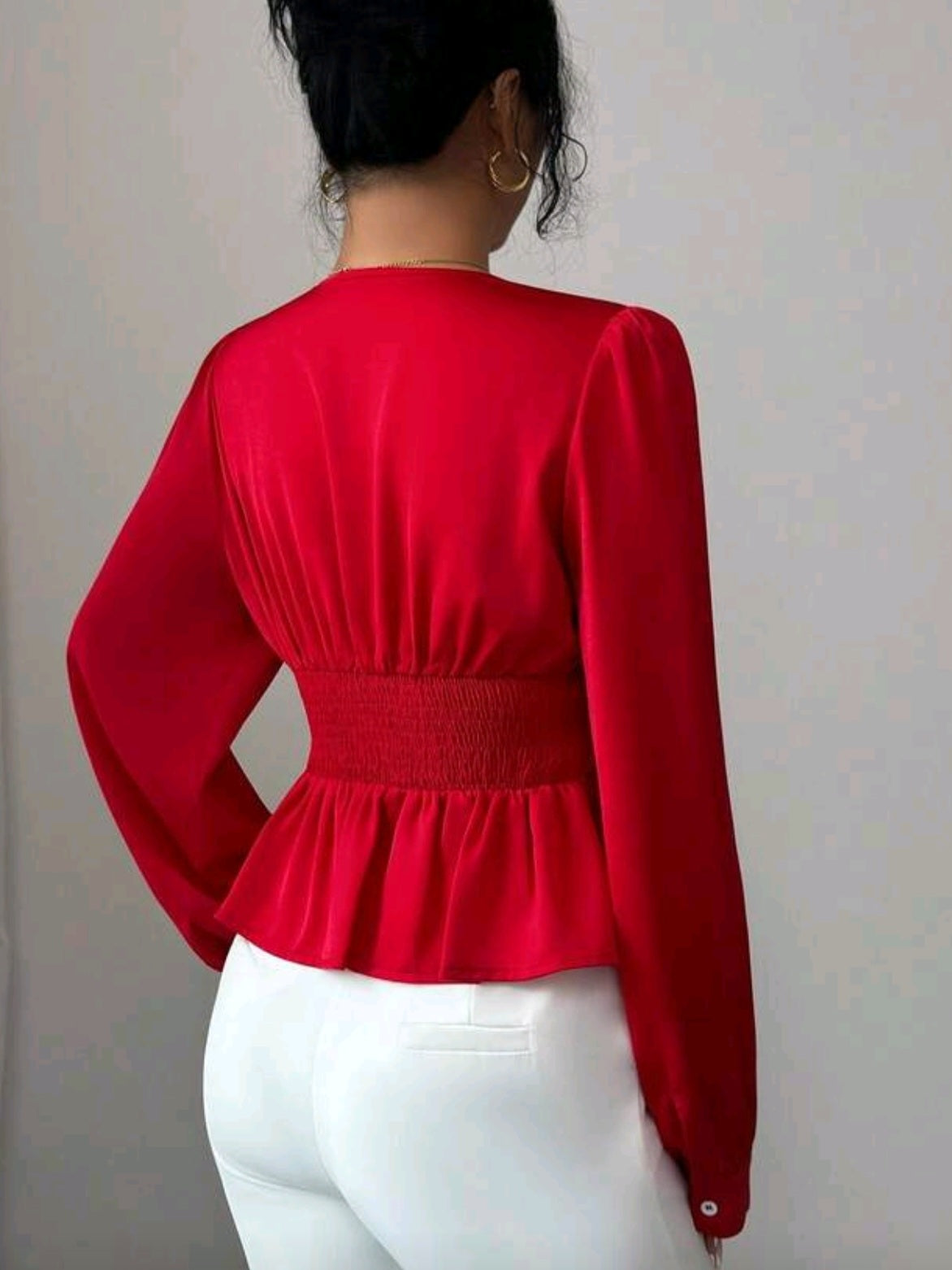 8045 A Line Ling Sleeve Top