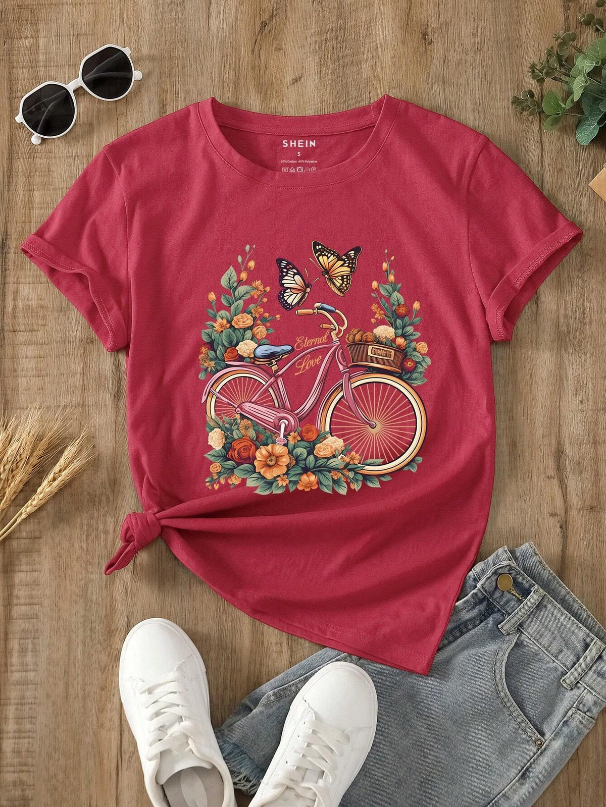 0402 Bicycle Print Tee