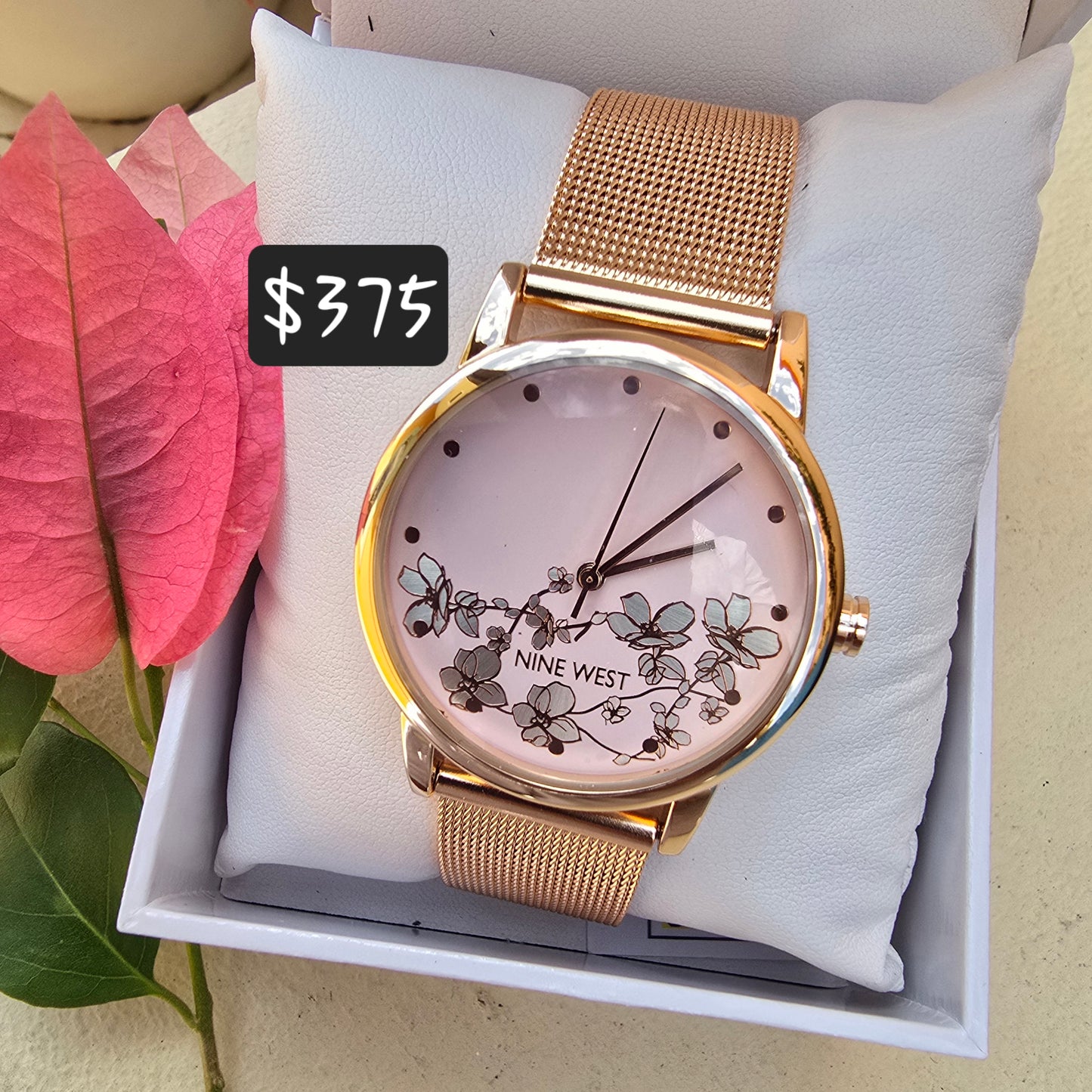 NW /2428FLRG Nine West Bracelet Watch - Rose Gold Tone
