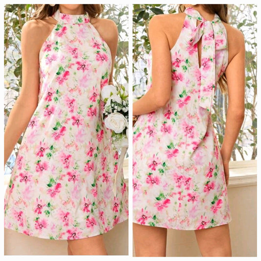 #6461 Open Shoulder Women Short Dress