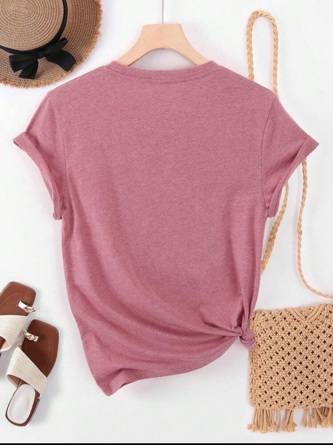 #9172 Panda Print Round Neck Short Sleeve T-Shirt