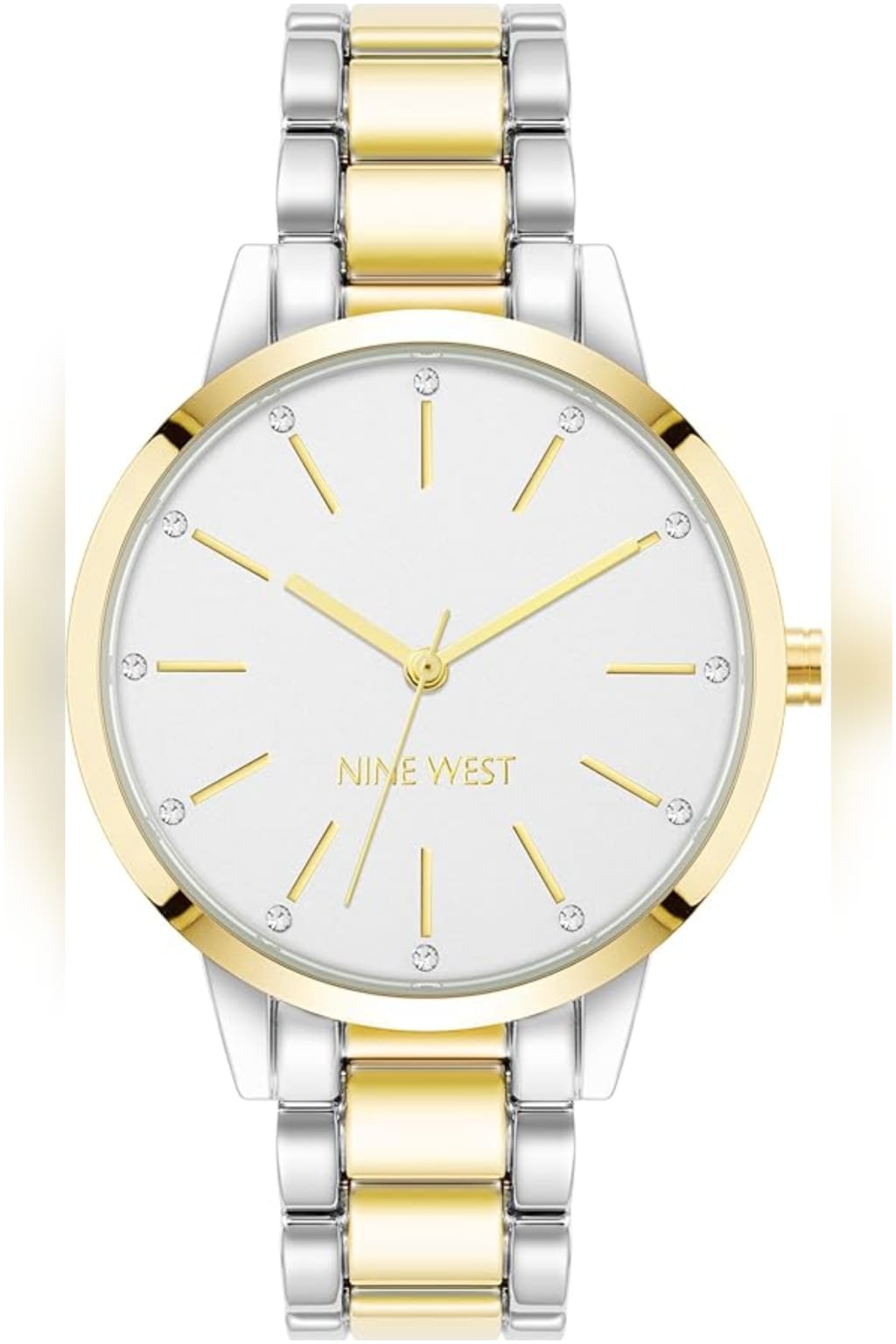 NW-2099WTTT Nine West Watch - 2 Tone gold and silver
