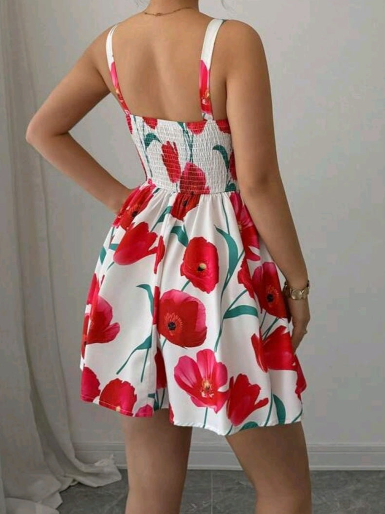#1117 Floral Printed Dress
