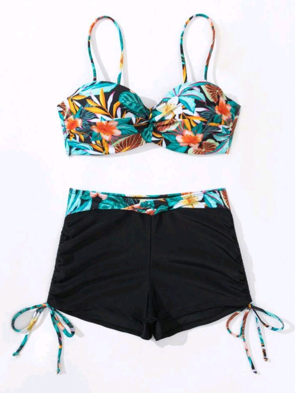 3334 Tropical Print Push Up Bikini Set – A RAY OF BEAUTY TT