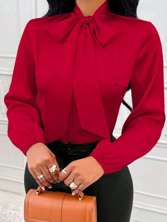 #0890 Elegant Long Sleeve Tops