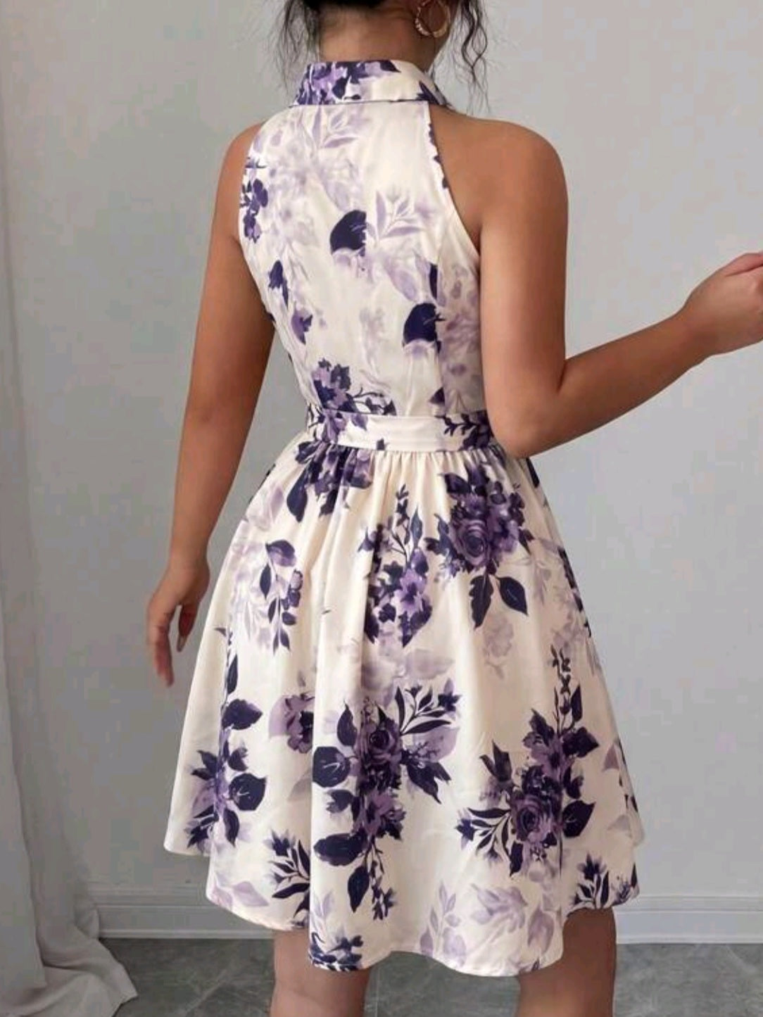 7687 Floral Dress