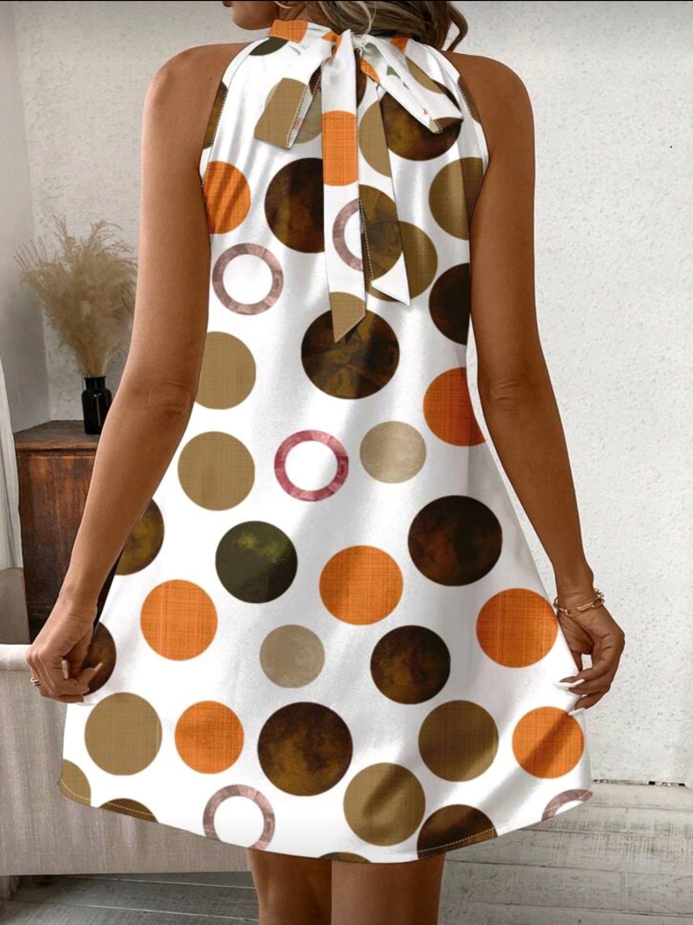 7311 Polka Dot Pattern Neck-Tie Loose