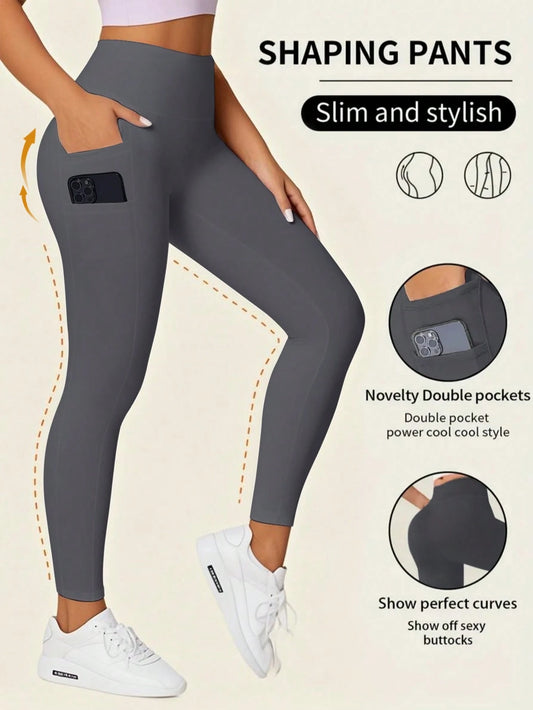 3200 Contrast High-Waisted Leggings With Phone Pocket