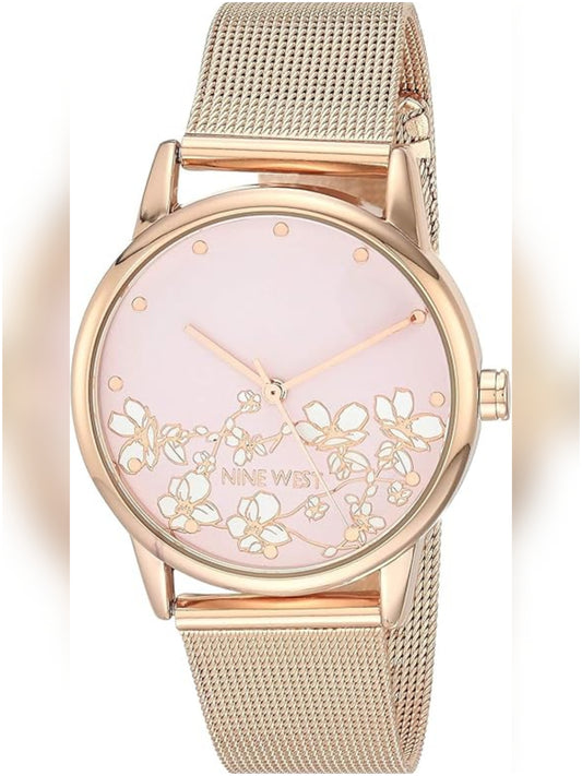 NW /2428FLRG Nine West Bracelet Watch - Rose Gold Tone