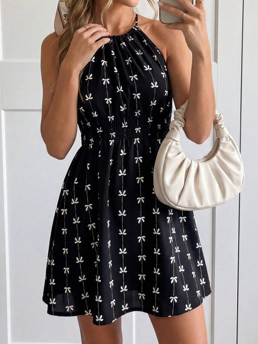 1280 Bowknot Mini Dress