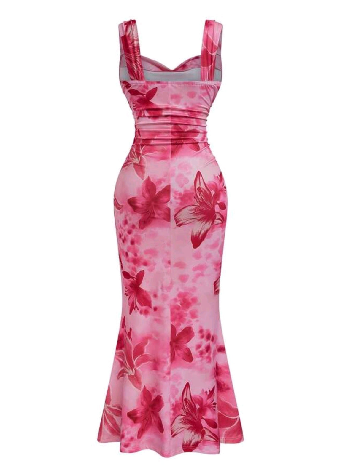 1900 Floral Print Dress