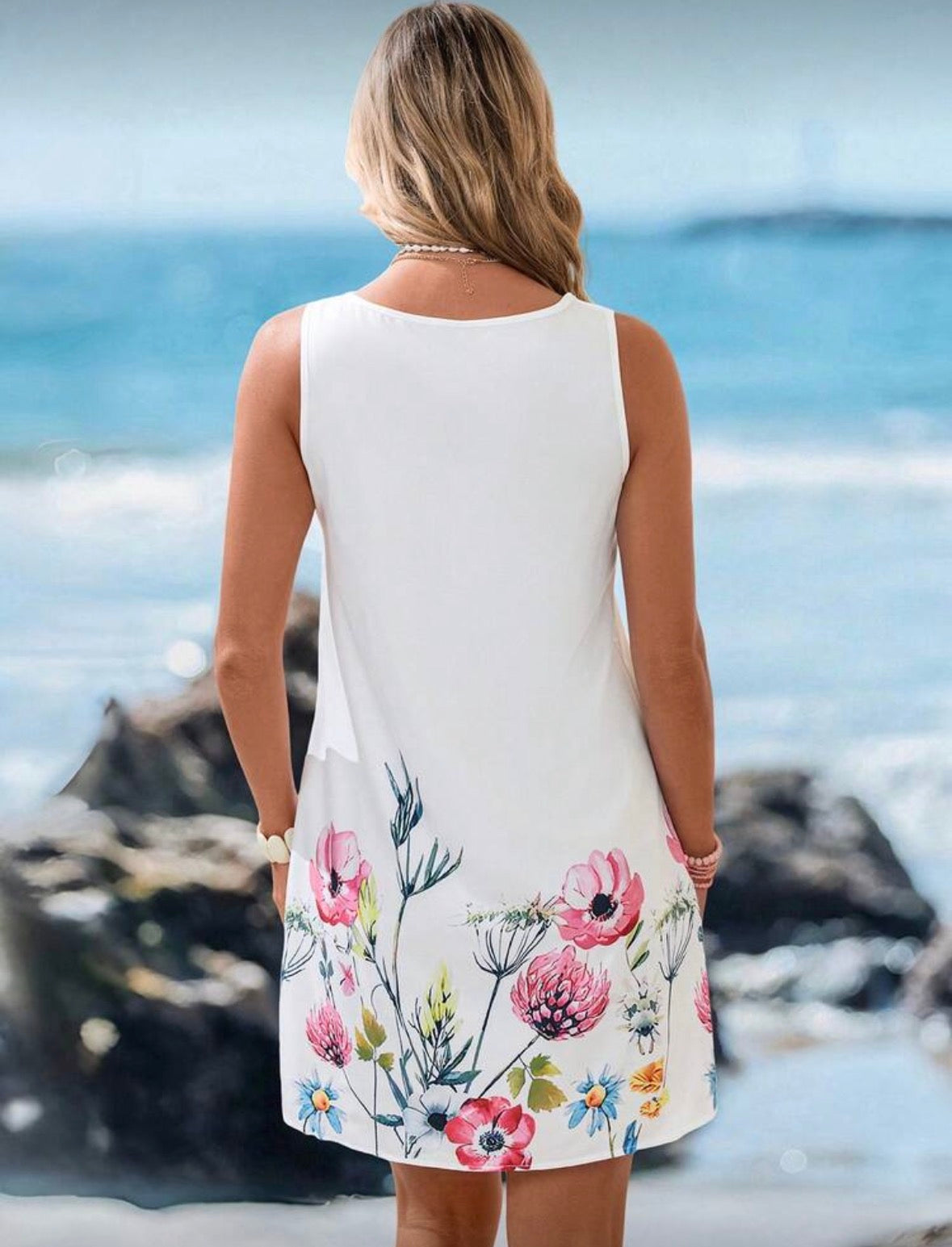 1695 Floral Printed Dress