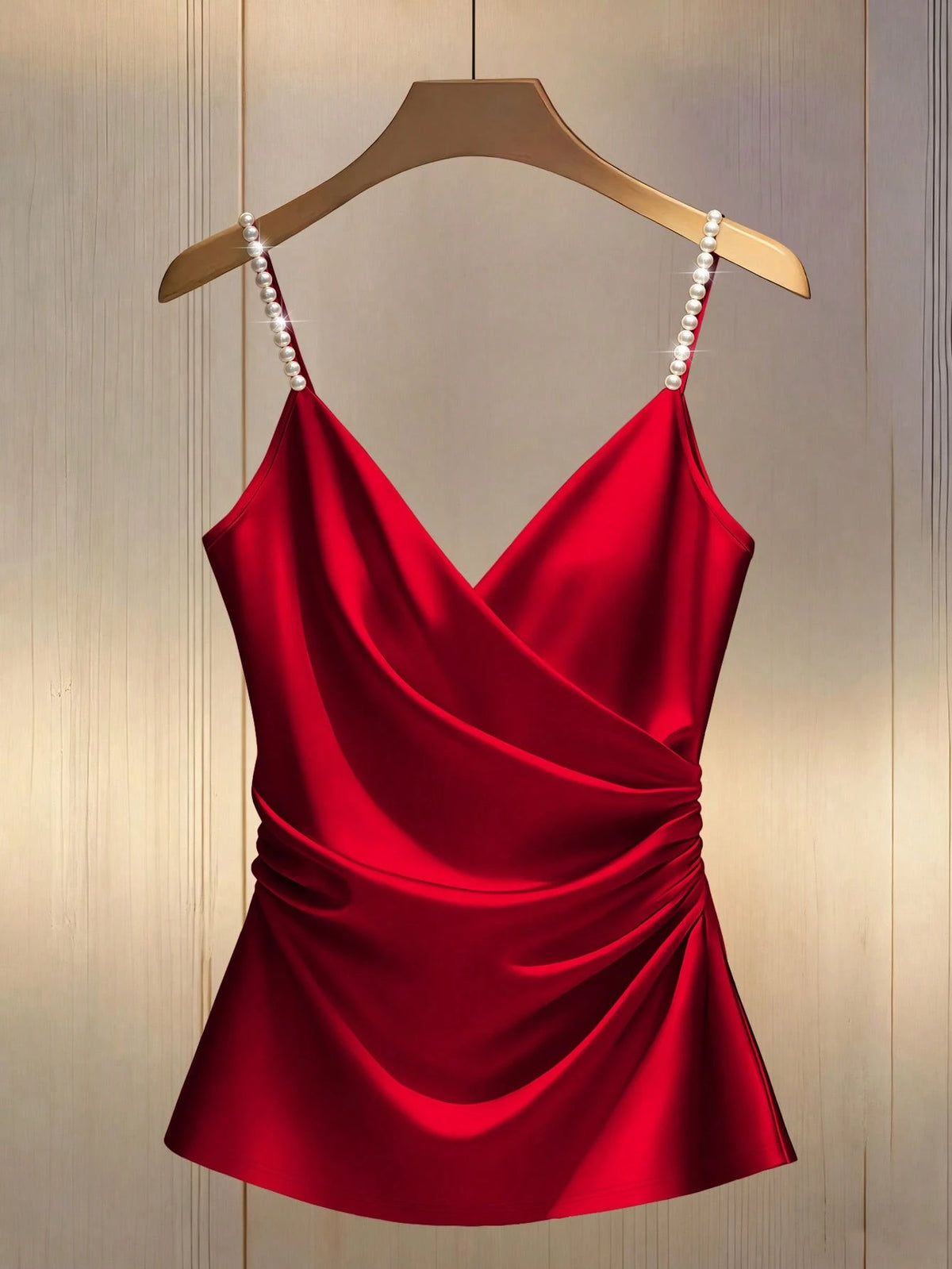 6460 Camisole With Studded Criss-Cross Neckline