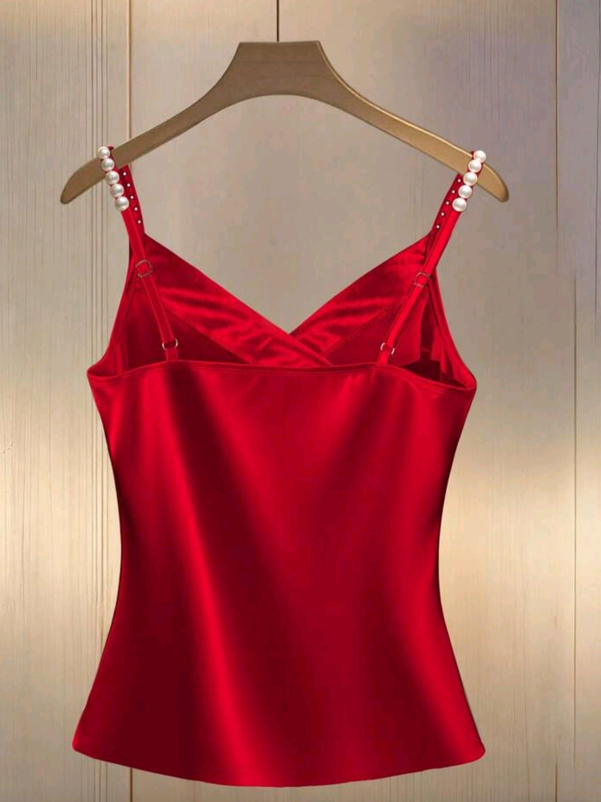 6460 Camisole With Studded Criss-Cross Neckline