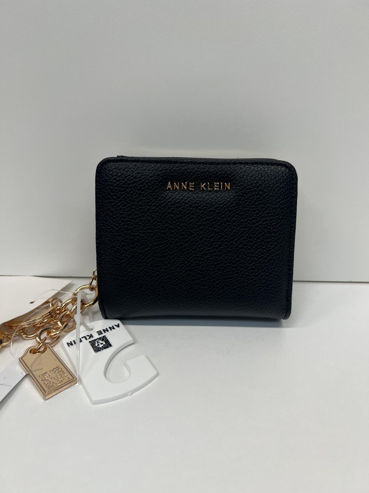 Black - Anne Klein Small Wallet  Spacious Room For Cash (Fits Flat)