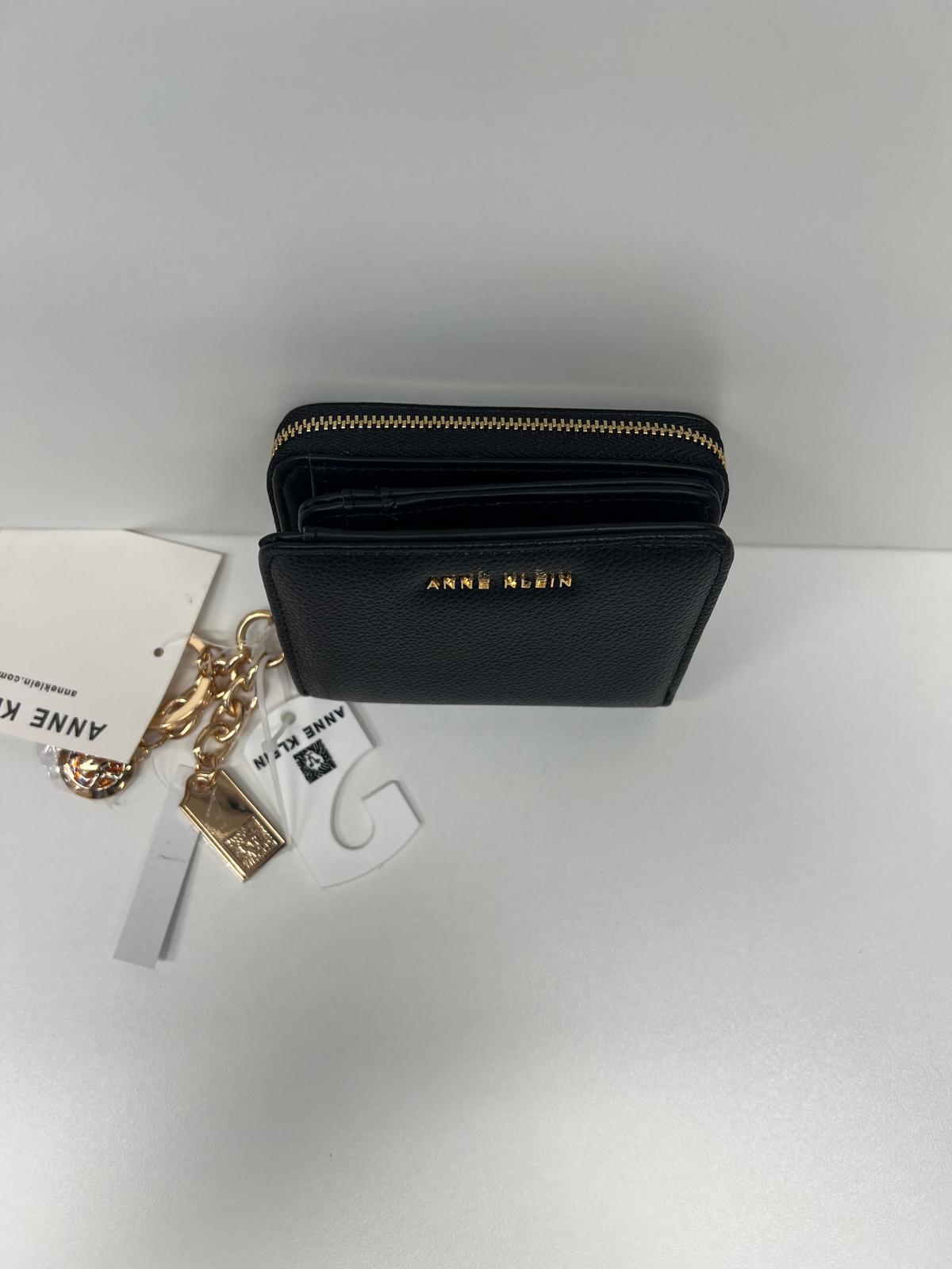 Black - Anne Klein Small Wallet  Spacious Room For Cash (Fits Flat)