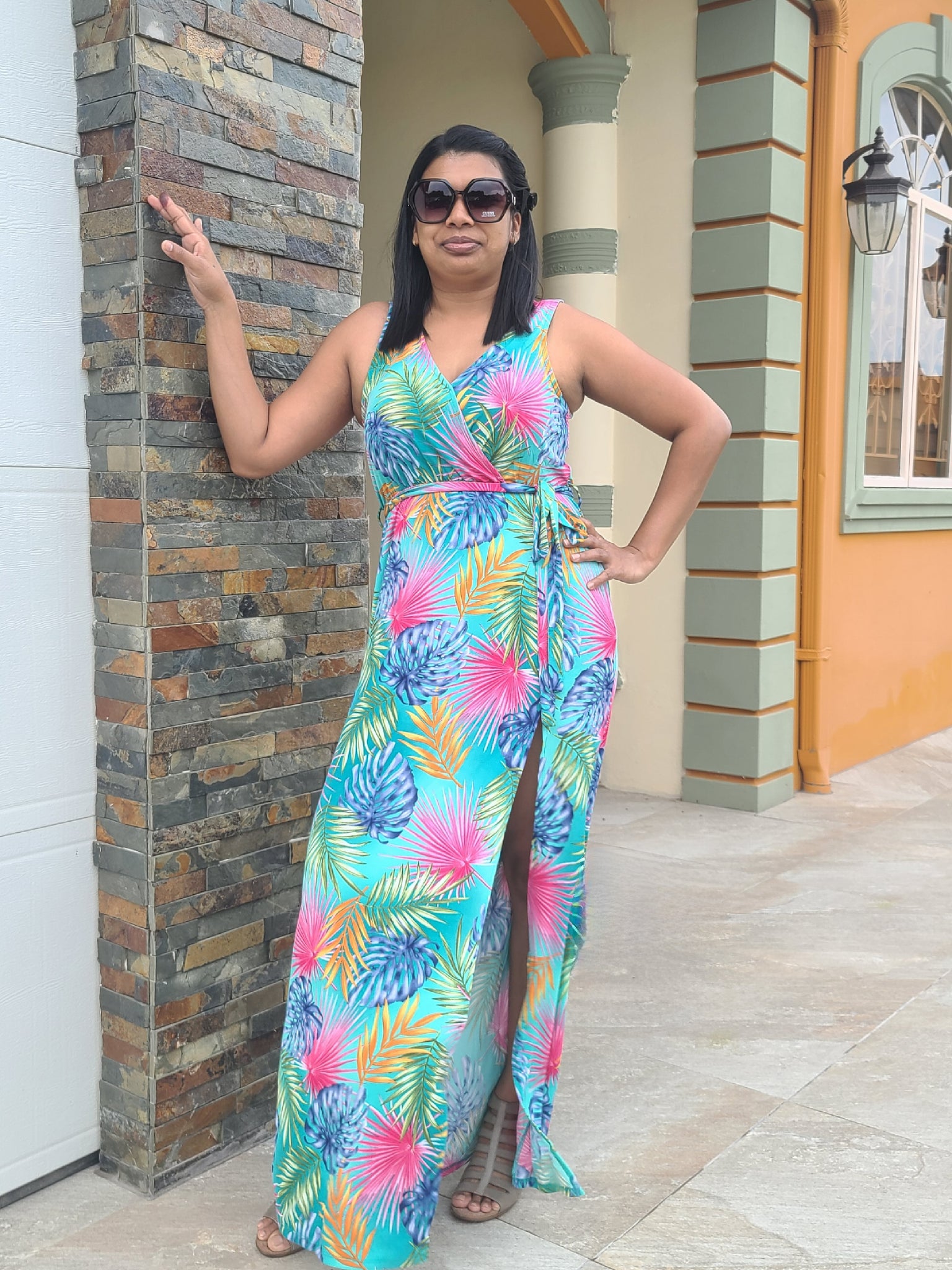Floral Print Maxi Dress