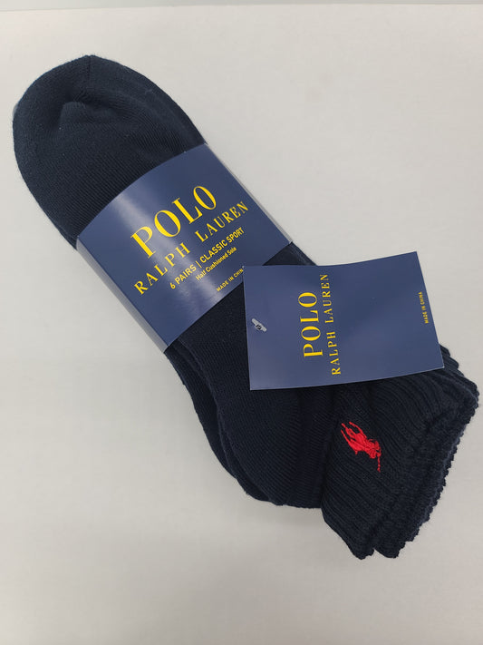 Polo Ralph Lauren Socks - 6 pairs  (blue)