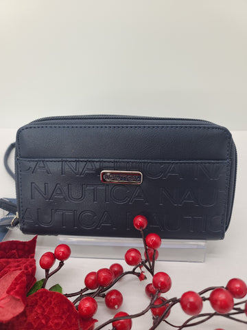 Nautica Double Ziparound Wallet (blue)