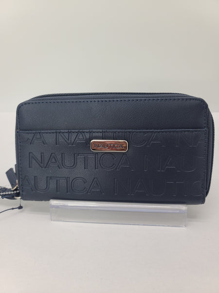 Nautica Double Ziparound Wallet (blue)