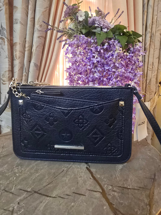 ALDO Crossbody/ Wallet on a string - navy blue