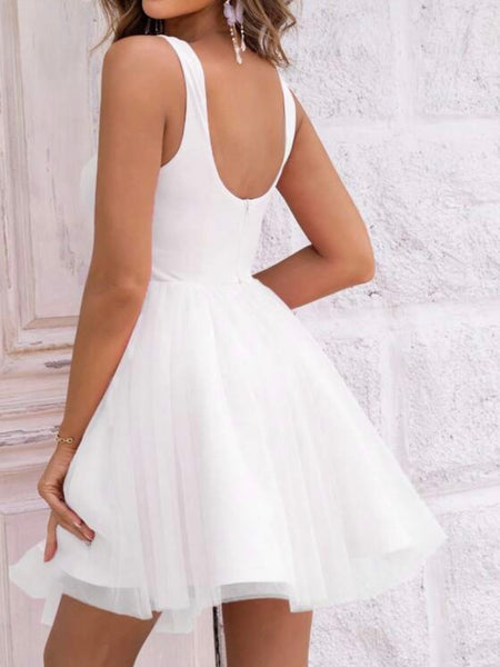 Mesh Overlay Cami Dress