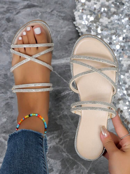 Cross-Strap Sandals