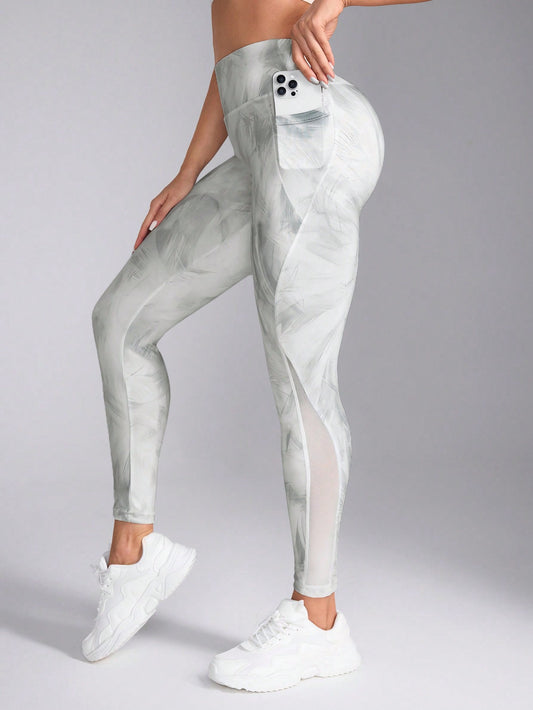 #8286 Printed Leggings Yoga Pants