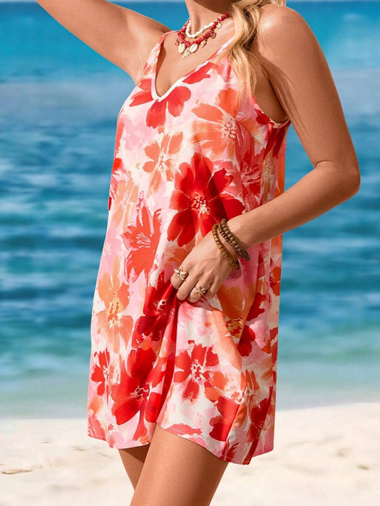 4776 Floral Printed Dress