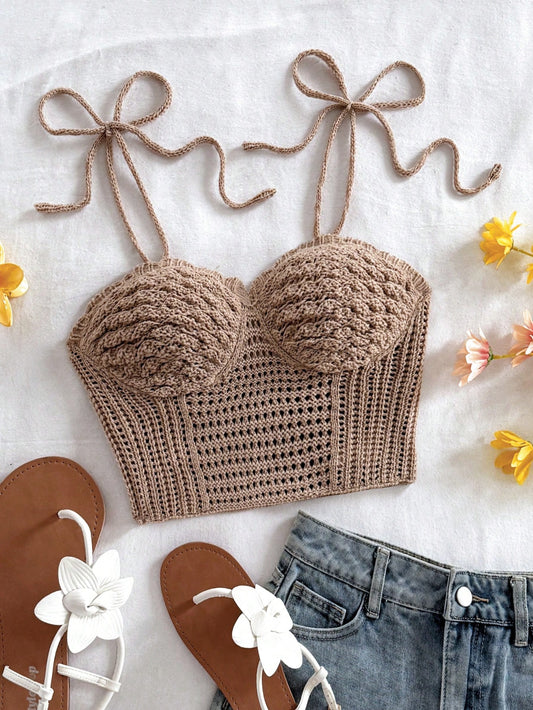 #6126 Crochet Beach Top