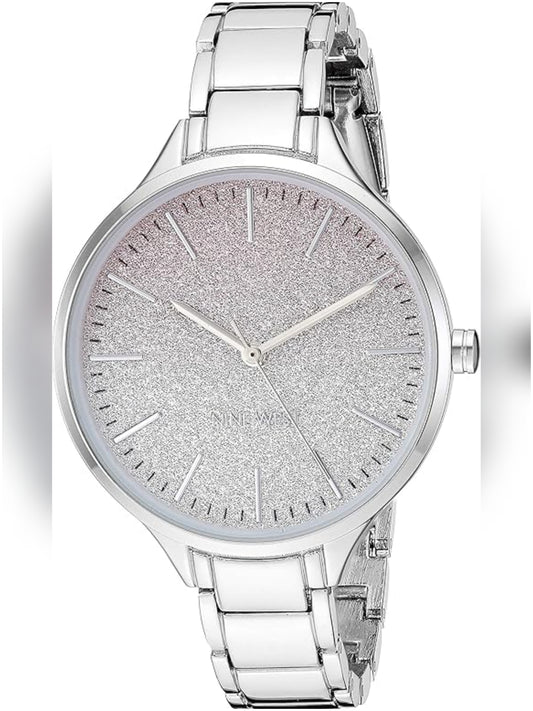 NW /2337OMSV Nine West Bracelet Watch - Silver
