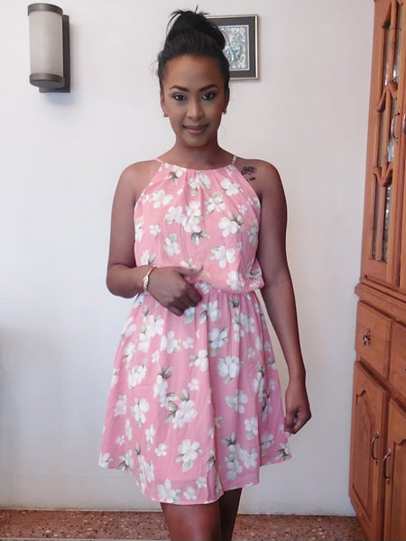 Lined Dobby Printed Dress -2