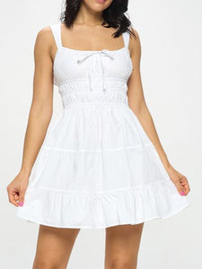 Tiered Mini Dress * COTTON