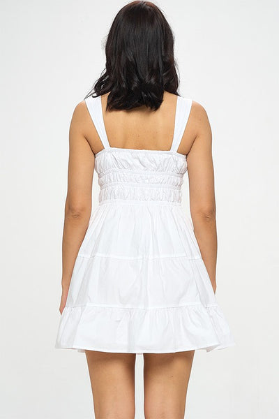 Tiered Mini Dress * COTTON