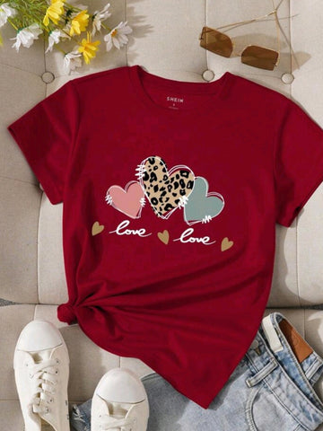 Heart And Letter Graphic Tee
