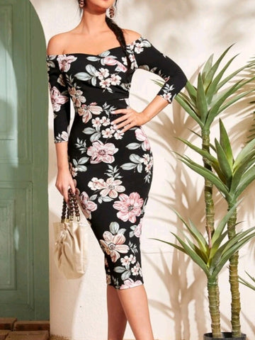 Off Shoulder Bodycon Dress