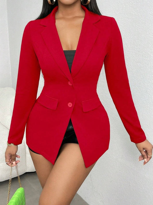 #2649 Lapel Collar Blazer