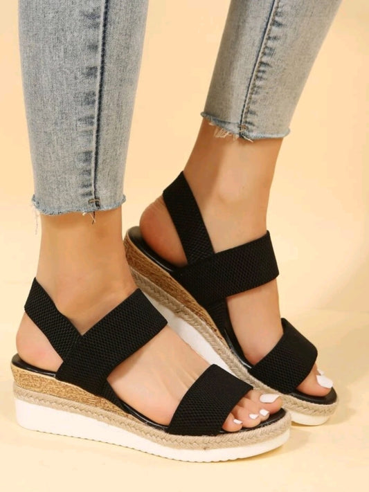 #2704 Minimalist Slingback Wedge Sandals