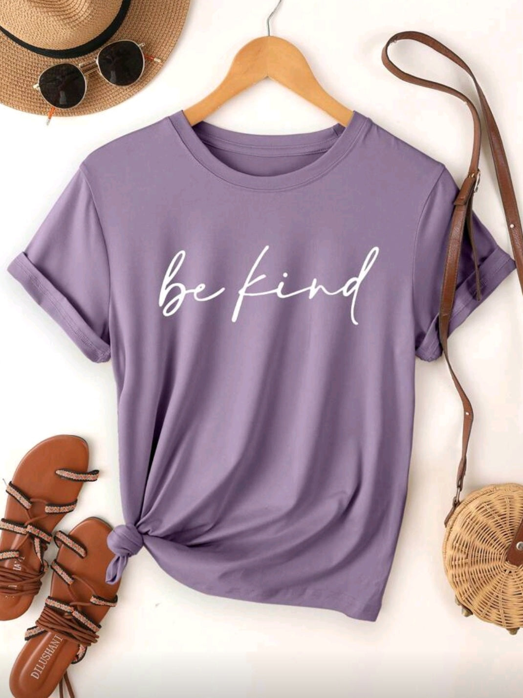 #8015  Letter Printed T-Shirt