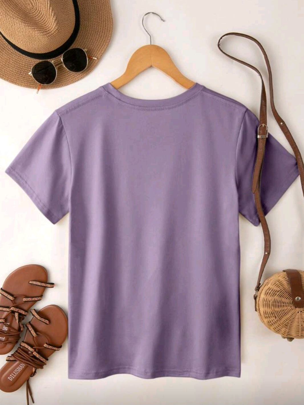 #8015  Letter Printed T-Shirt