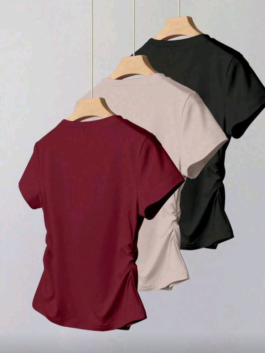 #5952 Cinched Waist T-Shirt