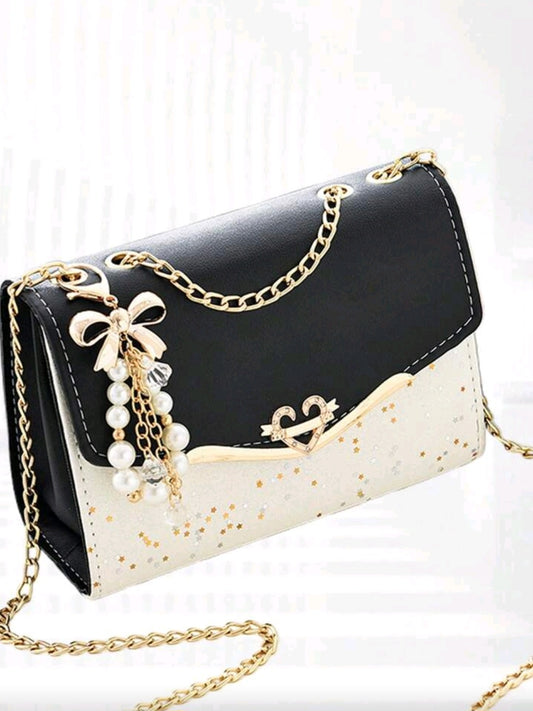 #7813 Crossbody Bags Beautiful And Chic Chain Shoulder Strap