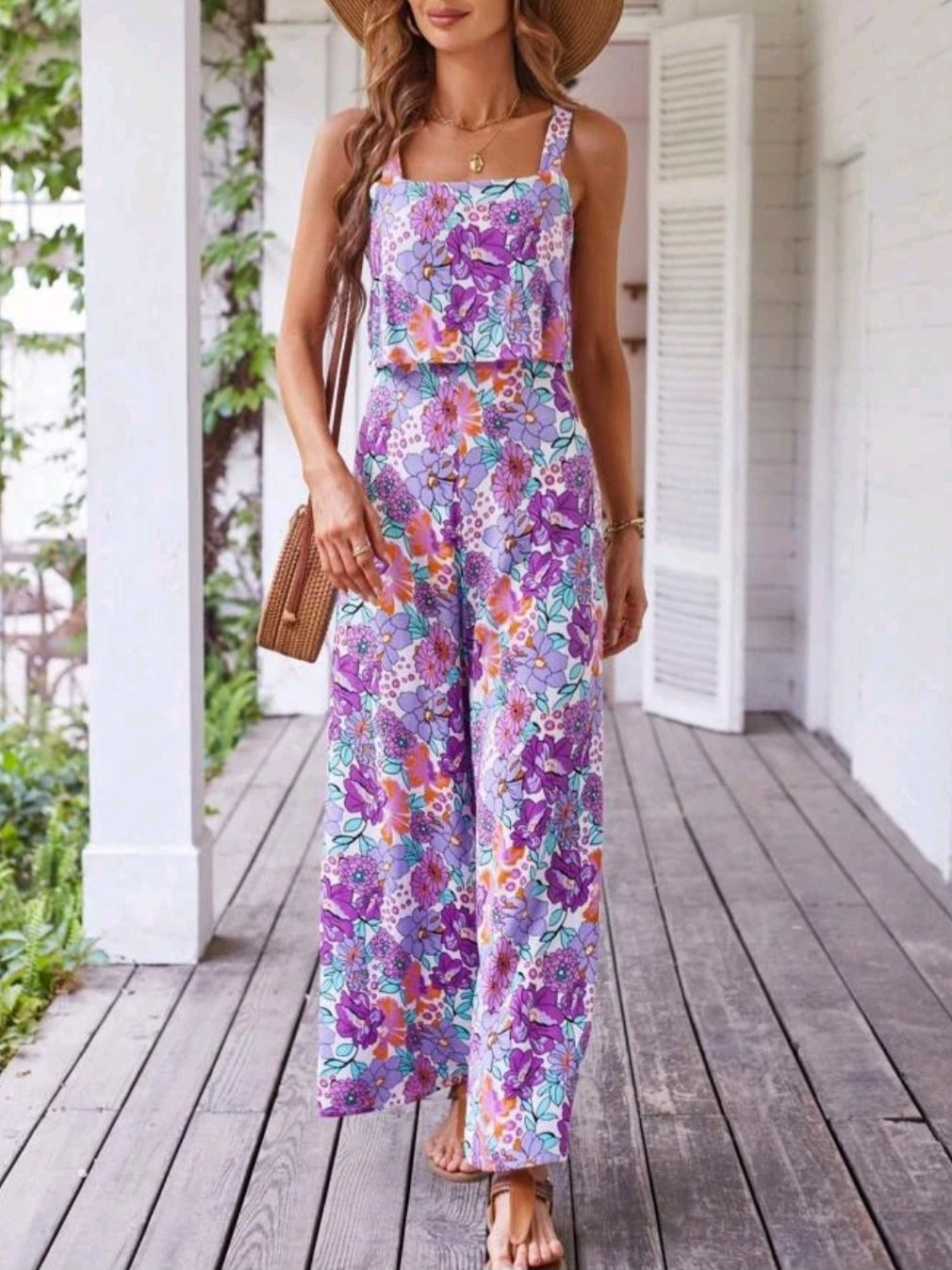 Wide Leg Cami Jumpsuit