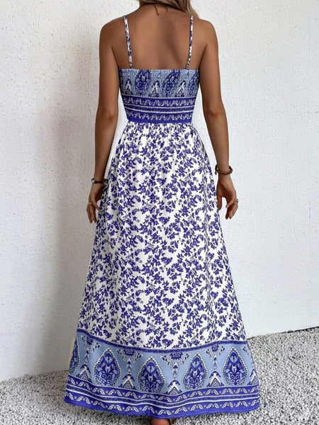 Shirred Maxi Cami Dress