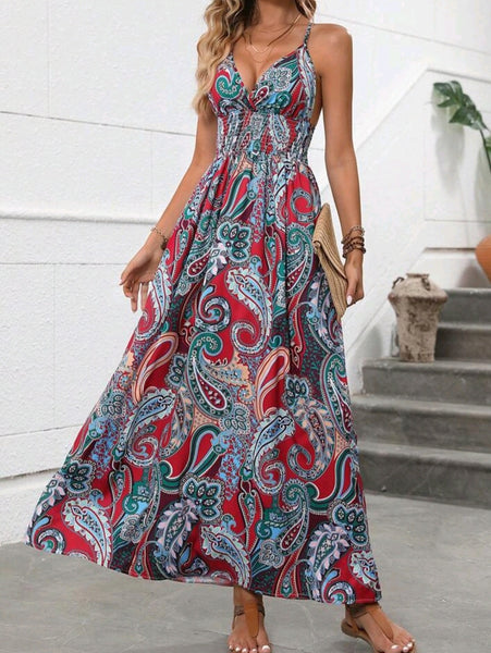 Paisley Print Cami Dress
