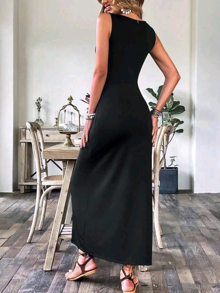 Split Thigh Dress Without Belt