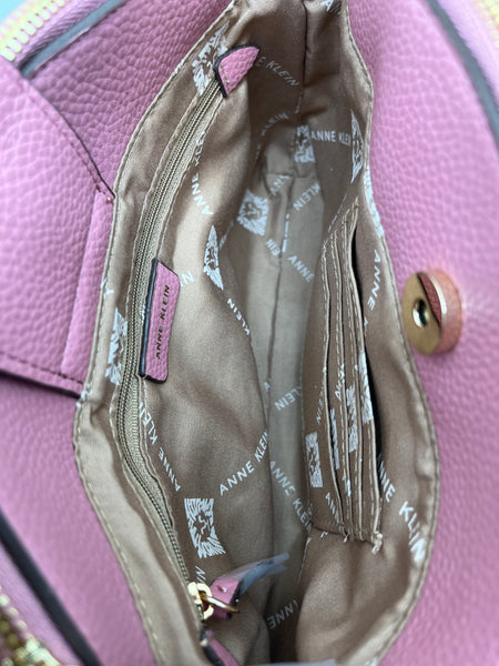 Anne Klein Double Zipper Crossbody