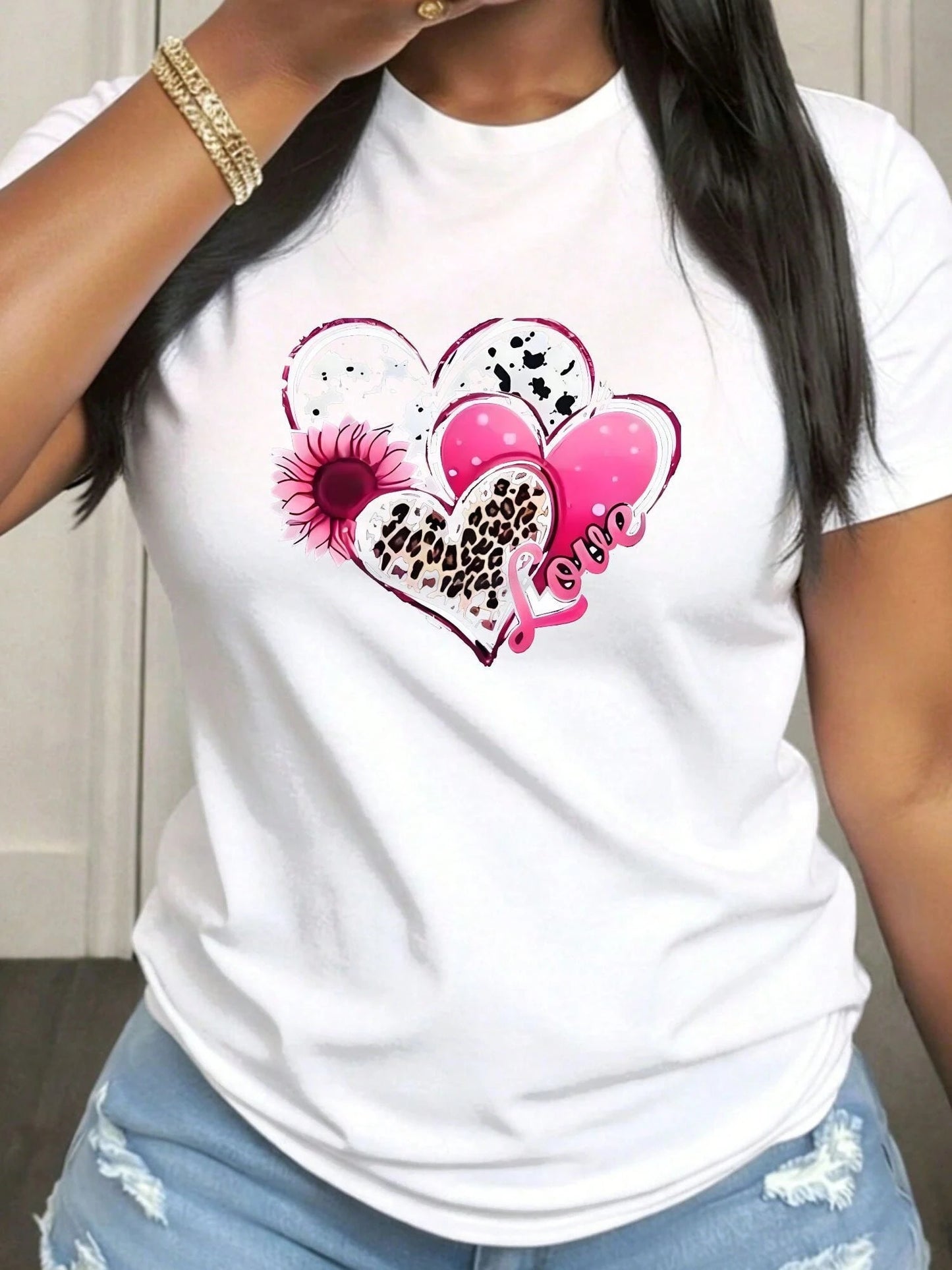 7573 Graphic Tee ( longer than usual)