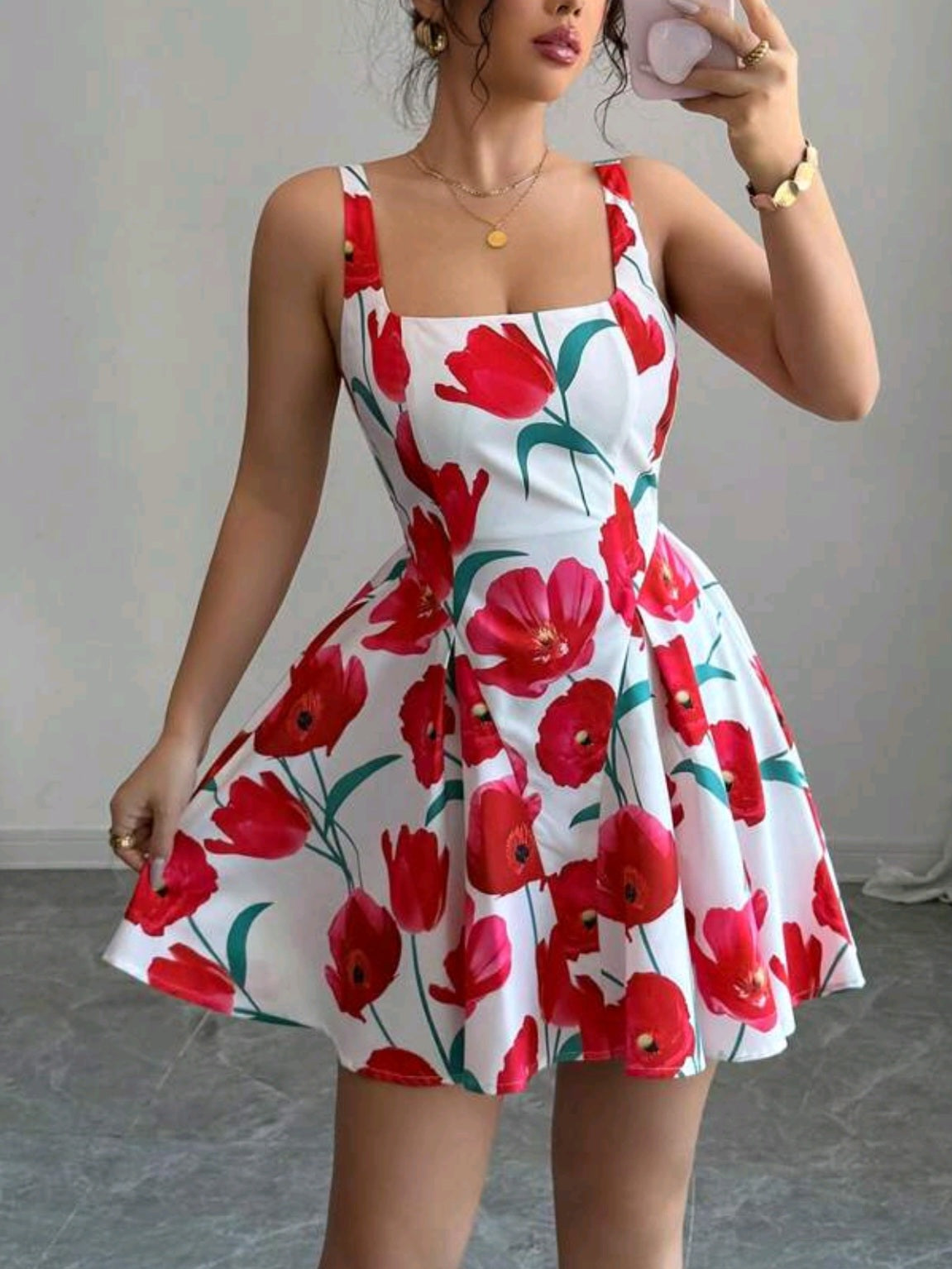 1117 Printed Dress