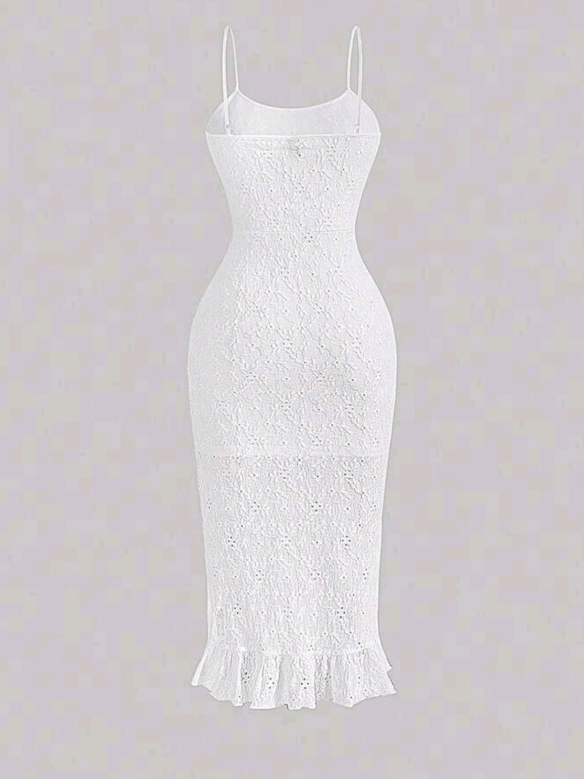 0322 Ruffle Hem Schiffy Cami Dress